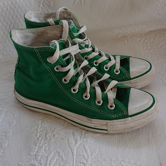 converse green all star hi tops unisex - Picture 3 of 6